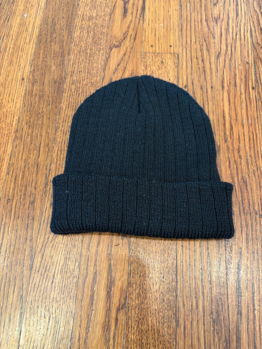 Timberland Black Ribbed Wool Beanie - Picture 5 of 5